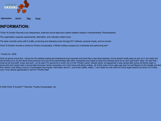 info screenshot