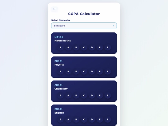 CGPA-project/user screenshot