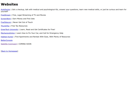 websites screenshot