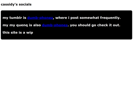 socials screenshot