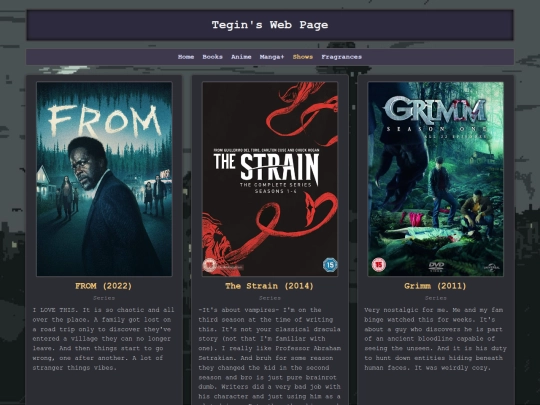 Shows screenshot