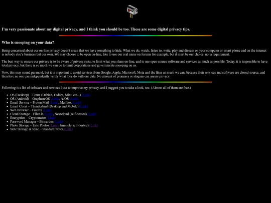 privacy screenshot