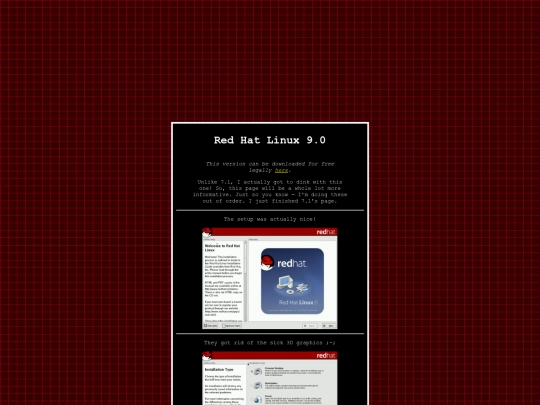 redhat/library/9_0 screenshot