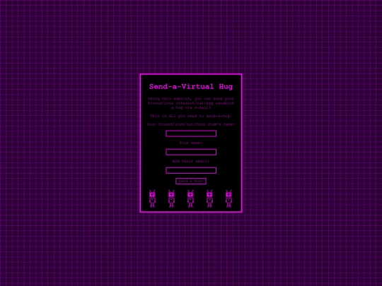 vhug/virtual-hug screenshot