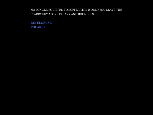 twine/STARRY SKY A MILLION PLANETS screenshot