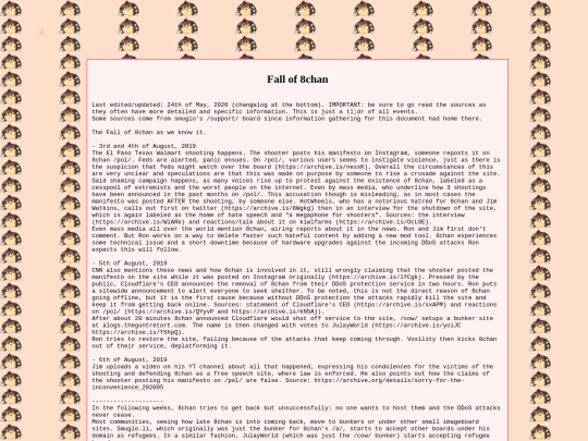 pages/fall of 8chan screenshot