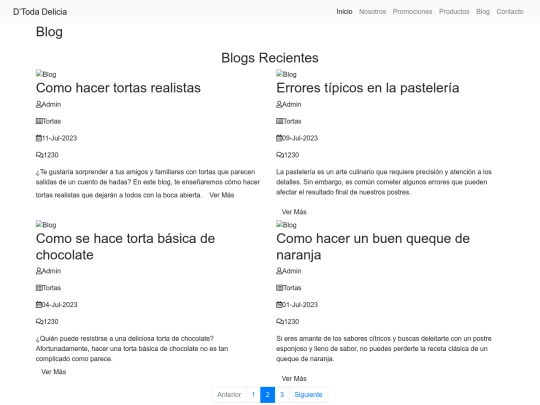 Blog screenshot