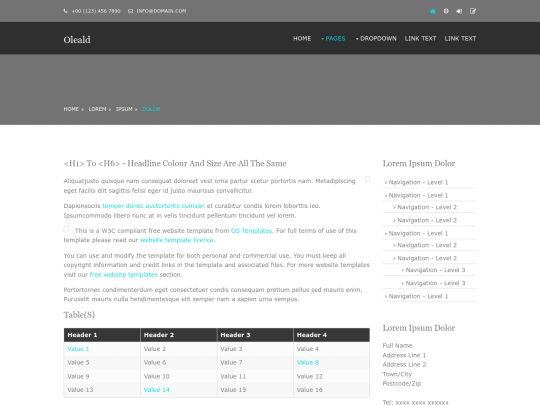 pages/sidebar-right screenshot