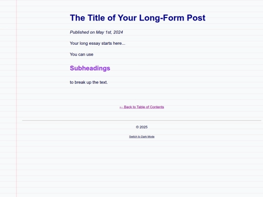 log/post-template screenshot
