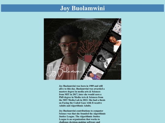 joyBuolamwini screenshot