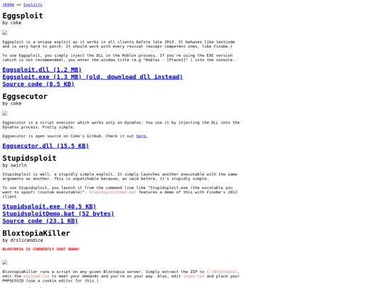 index screenshot
