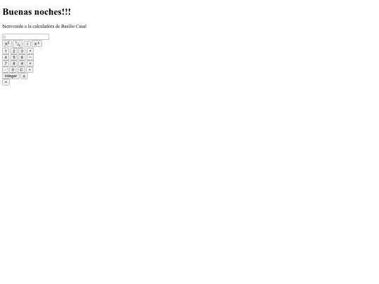 Calculadora screenshot