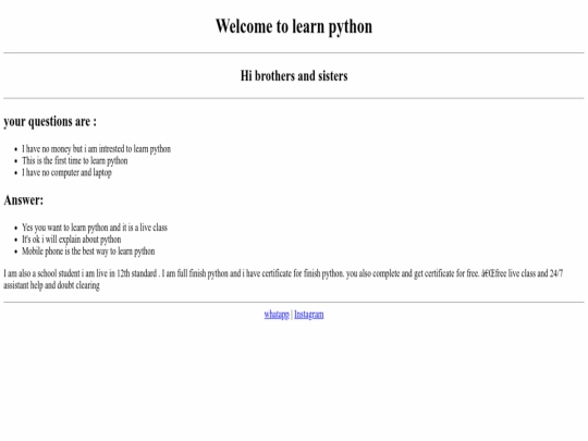 index screenshot