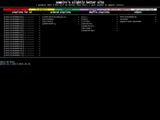 classic/playlists screenshot