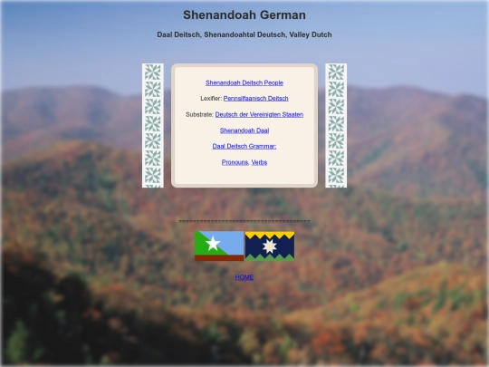 languageSplashpages/shenandoahGermanSP screenshot