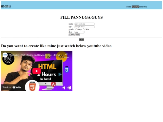 register screenshot