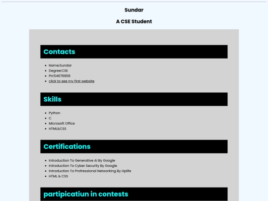 resume screenshot