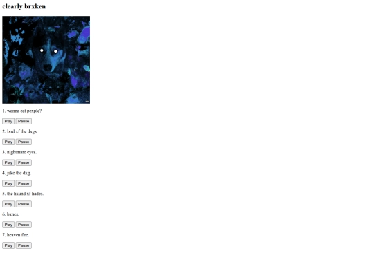clearly brxken site screenshot