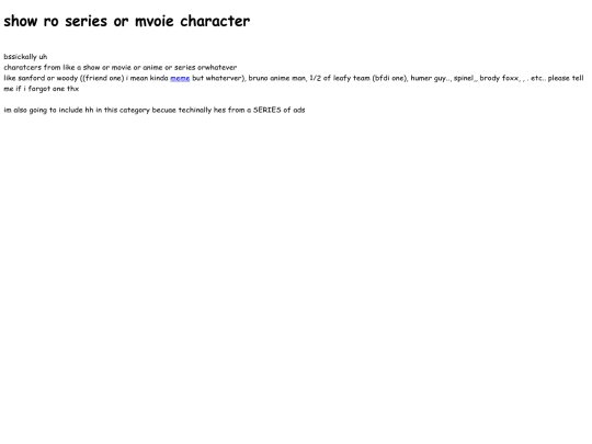 tag/show-chacracter screenshot