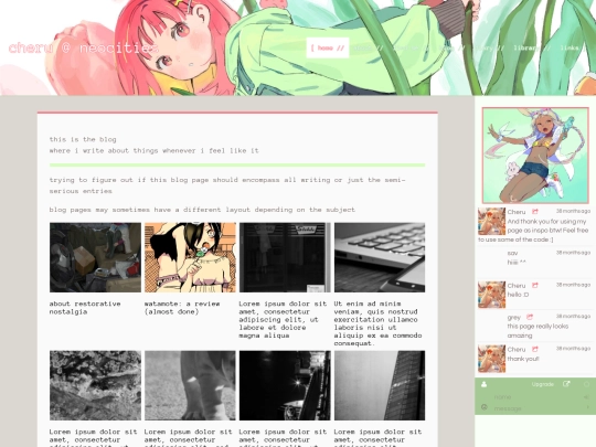 bblog screenshot
