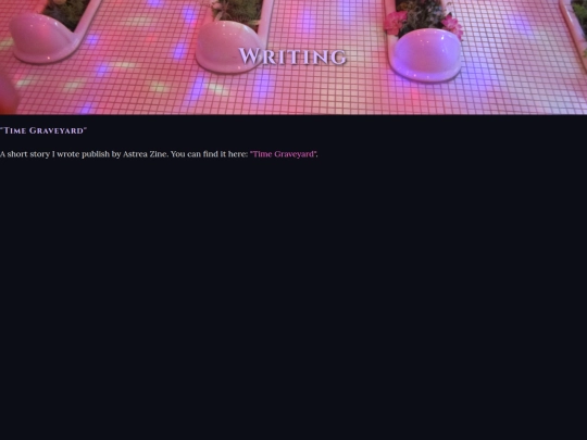 Writing screenshot