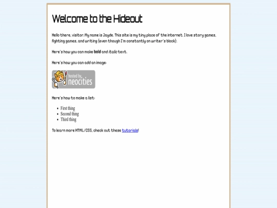 index screenshot