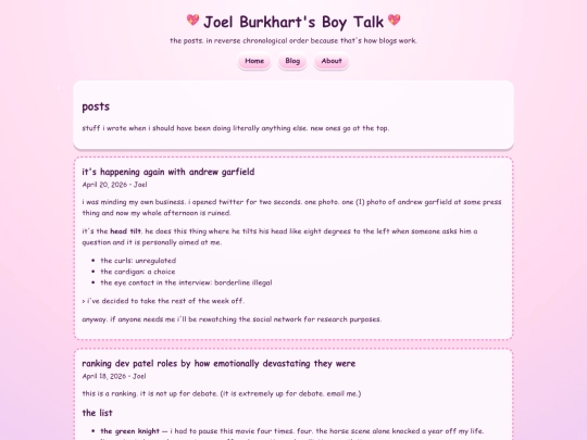 blog screenshot