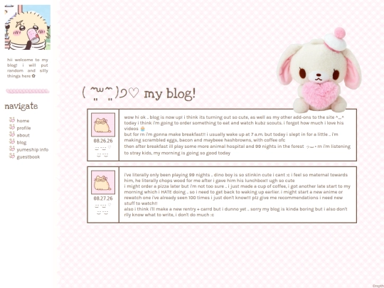 blog screenshot