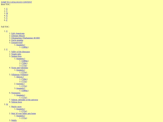 no_tomorrow/cartoon_links/v7/U-Z screenshot