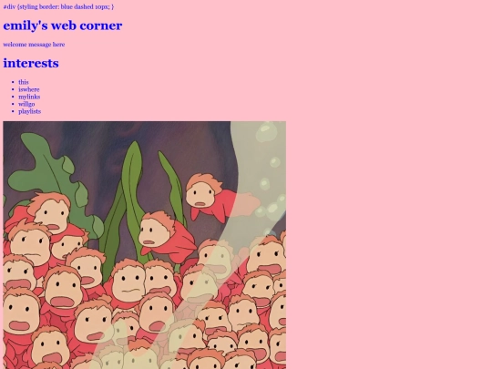 menupage screenshot