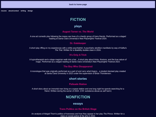 writing screenshot