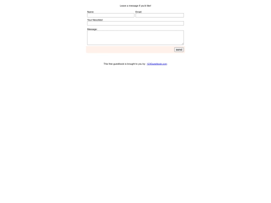 guestbook screenshot