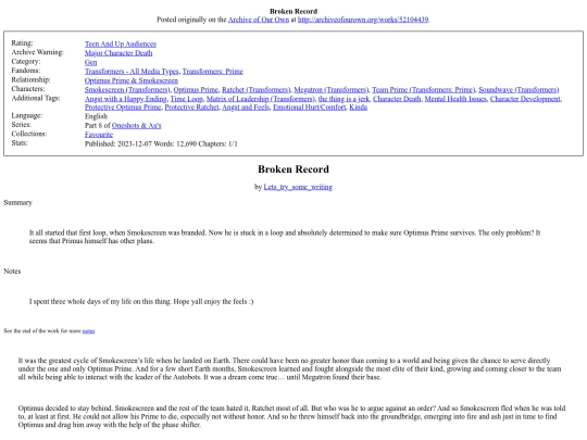 Broken_Record screenshot