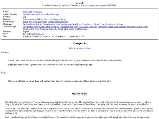 Newsparks screenshot