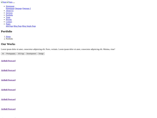 portfolio screenshot