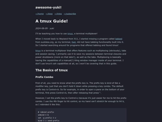 blog/tmux screenshot