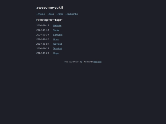 tags screenshot