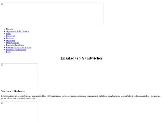Ensaladas y Sandwiches screenshot