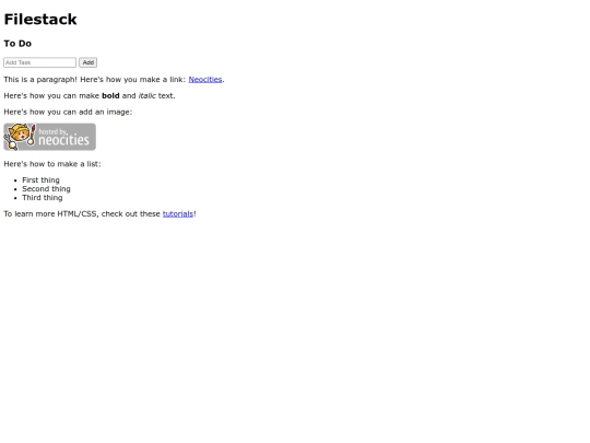 index screenshot