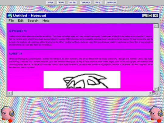 blog screenshot
