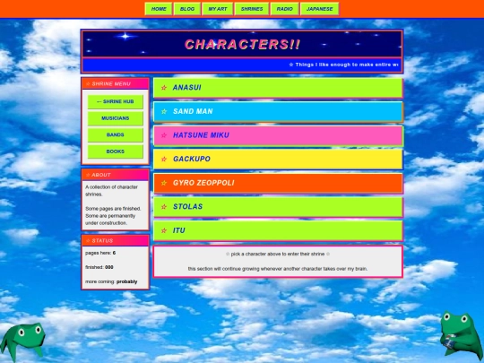 characters screenshot