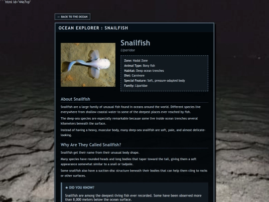 fish/snailfish screenshot