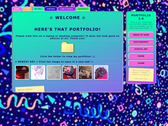 portfolio screenshot