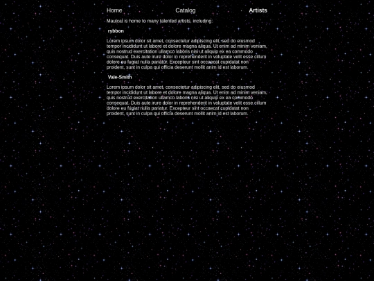 artists screenshot