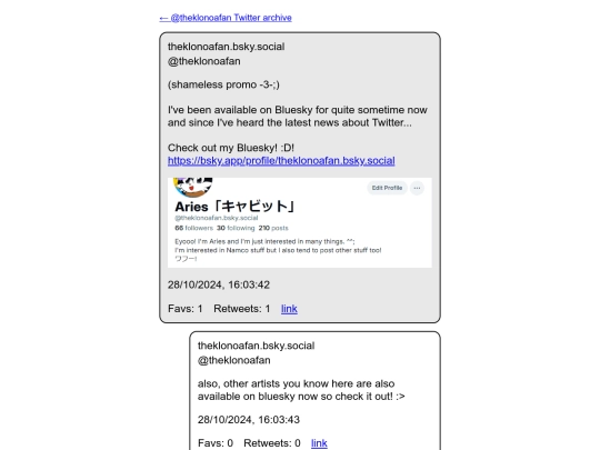 archive/twitter/mobile/theklonoafan/status/1850931456903950632 screenshot