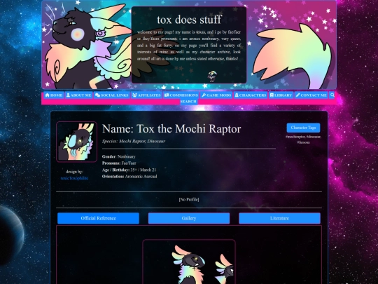 main/characters/current_fursona/tox_toxthemochiraptor screenshot