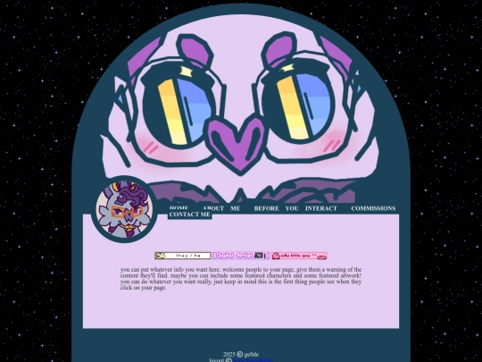 testingpage screenshot