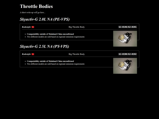 mods/drivetrain/engine/throttle-bodies screenshot
