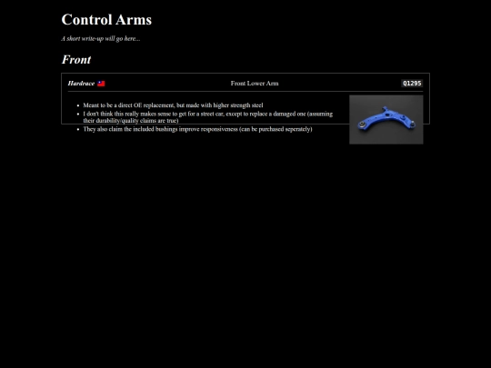 mods/handling/suspension/control-arms screenshot