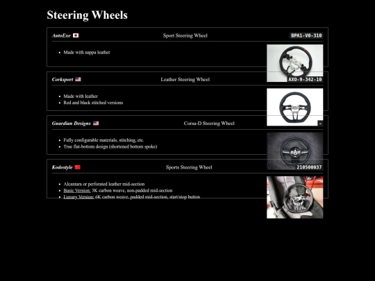 mods/styling/interior/steering-wheels screenshot